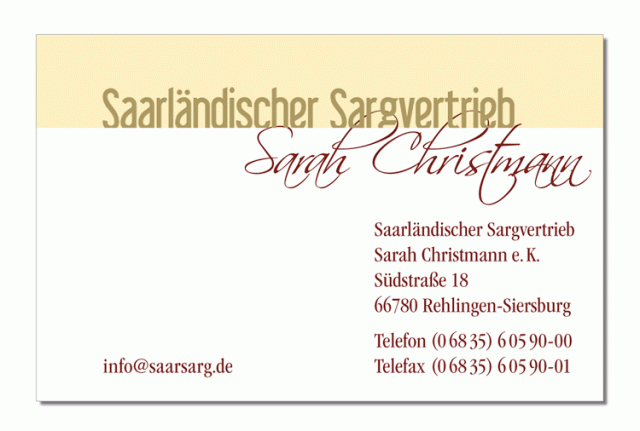 Saarländischer Sargvertrieb Sarah Christmann e.K