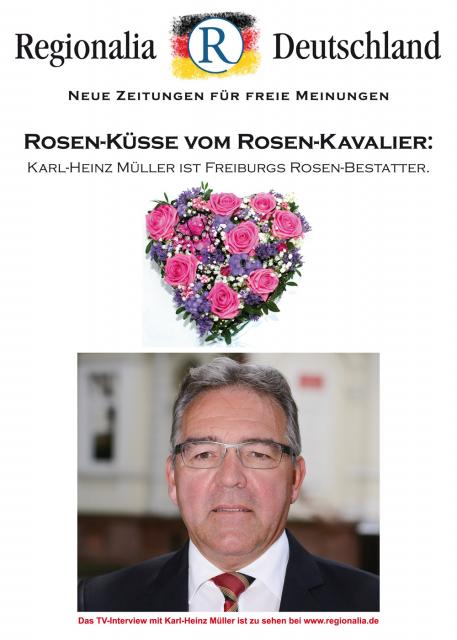 Karl Heinz Müller, Freiburgs führender Bestattungsunternehmer im TV-Interview