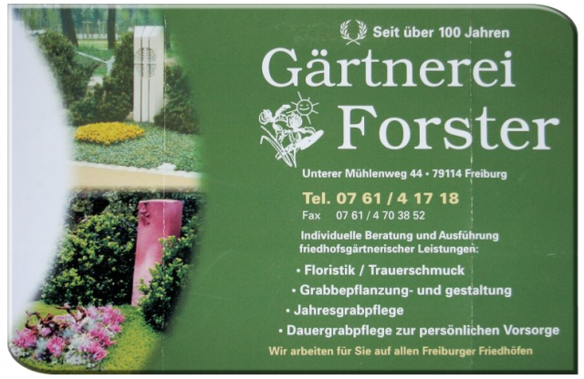 Gärtnerei Forster: Grabpflege und Blumenhaus