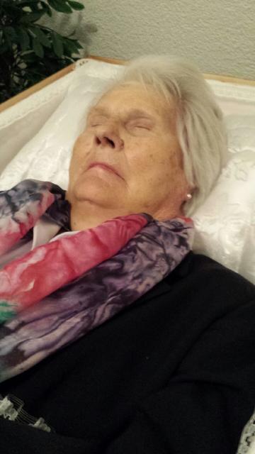 Todesbild: Gertrud  Semmler nahm in großer Würde Abschied von einem erfüllten Leben.