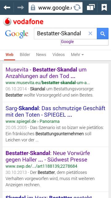 Bestatter-Skandal: Google findet die Berichte über die Taten, die Deutschland erschüttern.